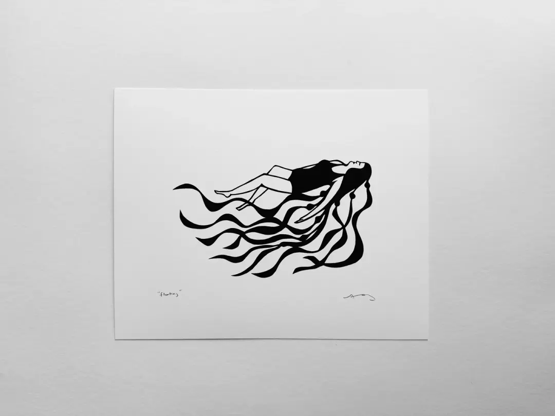 "Floating" 8x10" print