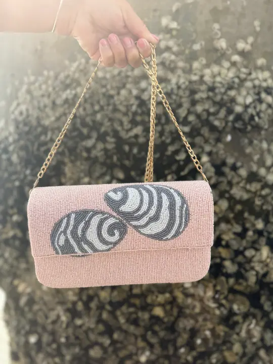Oyster Bag/Clutch | Handmade Beaded Bag