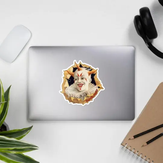 Clown Fruit Vinyl Bubble-Free Stickers | Available in 3 Sizes