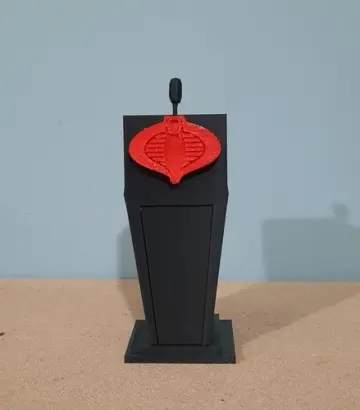 Custom GI Joe Classified Cobra Commander Serpentor Presidential Podium