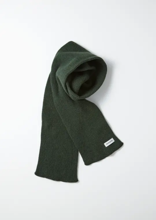 ROTOTO - Merino Lambswool Scarf - Dark Green