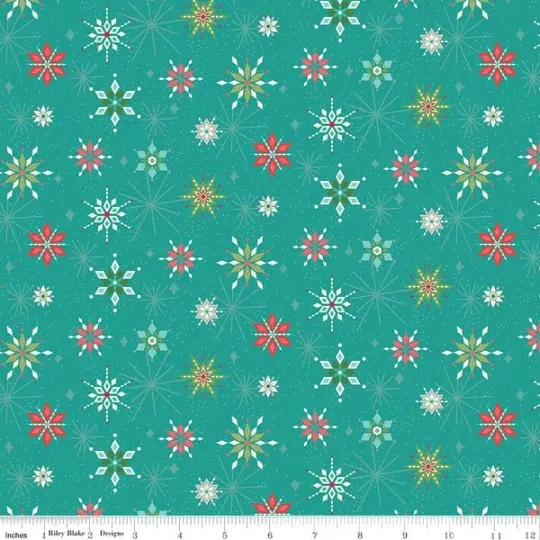 Winter Wonder Snowflakes in Teal