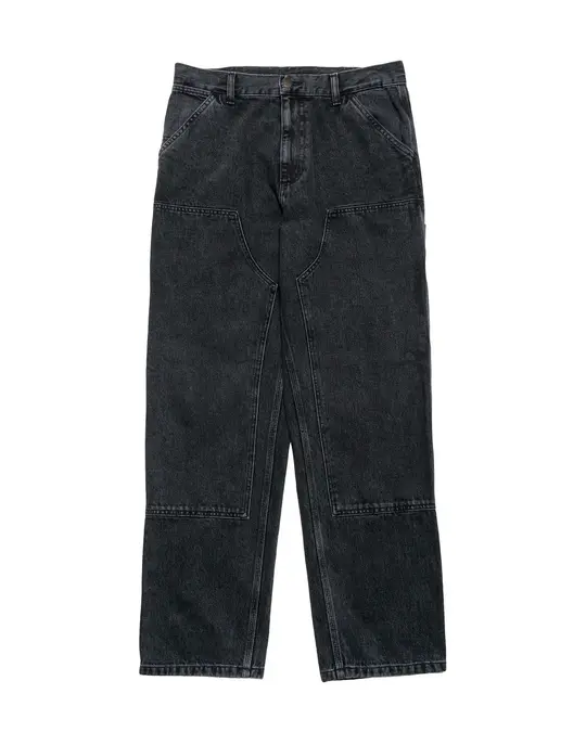 Carhartt W.I.P. Double Knee Pant Denim Black Stone Washed