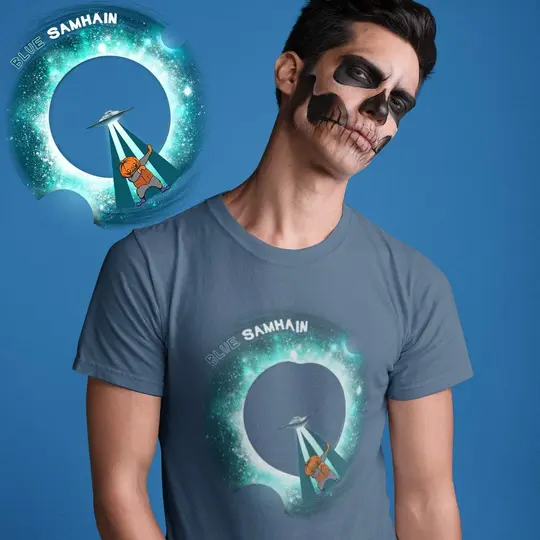 Blue Samhain Abduction Short-Sleeve Unisex T-Shirt