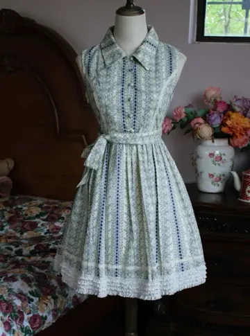Chanel-inspired Mint Green A-line High Collar Lace Hem Corset Mini Birthday Dress Homecoming Dress RS470
