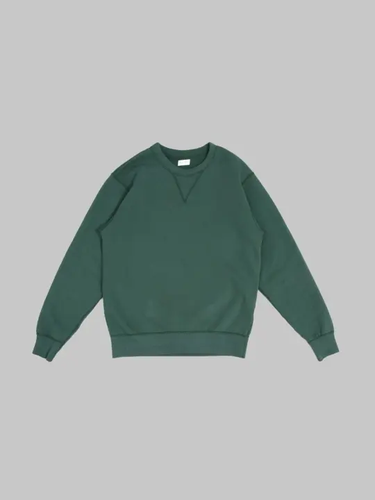 The Flat Head Loopwheel Crew Neck Sweatshirt Green