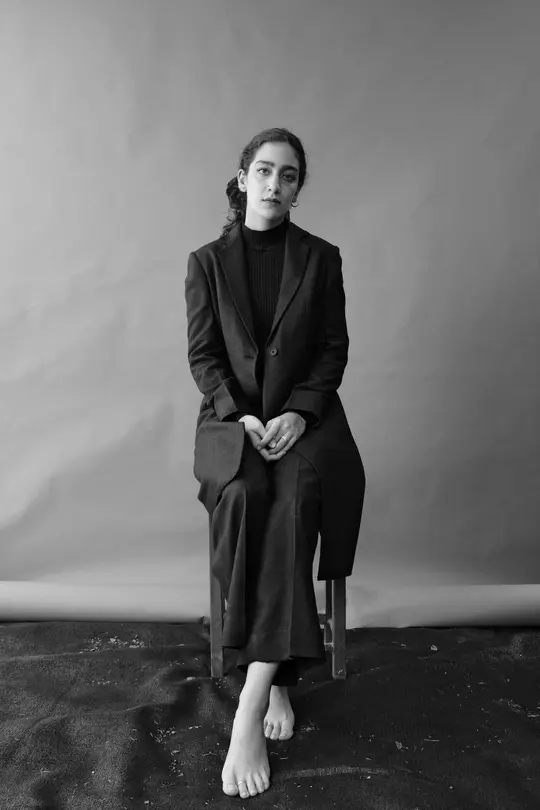 Raven Long Black Matka Silk Jacket