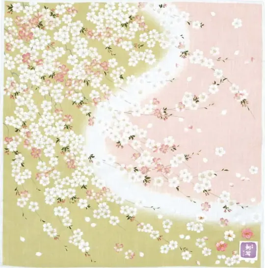 Cotton handkerchief - Cherry blossom (3 colors)