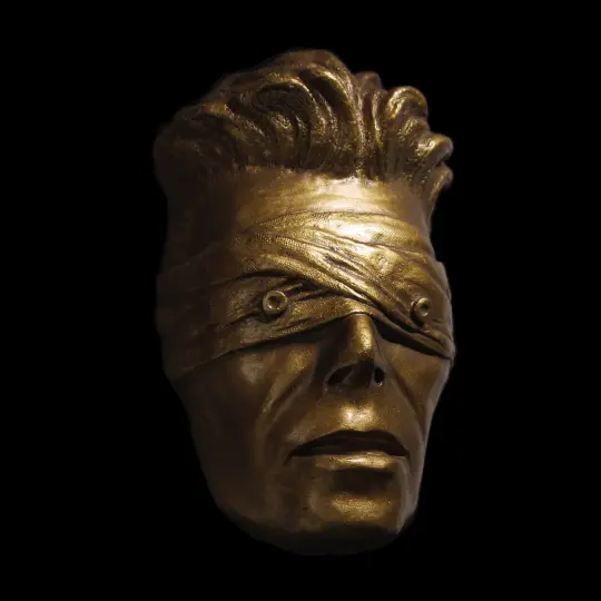 Gold Resin 'The Blind Prophet' Antique Effect - David Bowie Sculpture