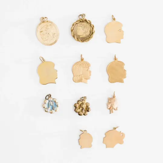 Vintage Face Charms | Charm Bracelet & Necklace | Custom Charm Jewelry