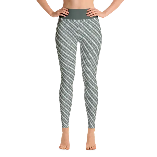 Alaska Pattern Yoga Pants - Lichen