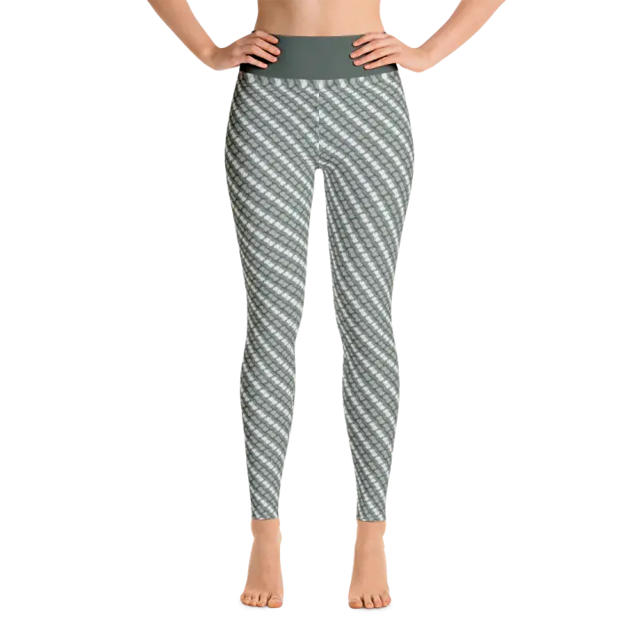 Alaska Pattern Yoga Pants - Lichen