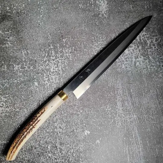Takeshi Saji Ginsan #3 240mm Yanagiba Deer Horn Handle