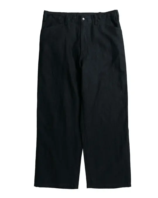 marka Type Ben Work Pants Wool Linen Moleskin Black