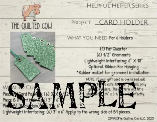 Helpful Heifer Card Holder