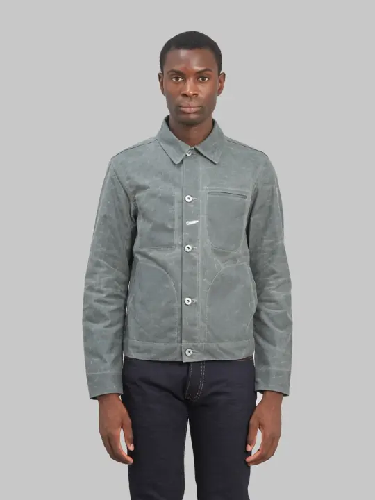Rogue Territory Waxed Canvas Supply Jacket Grey Ridgeline