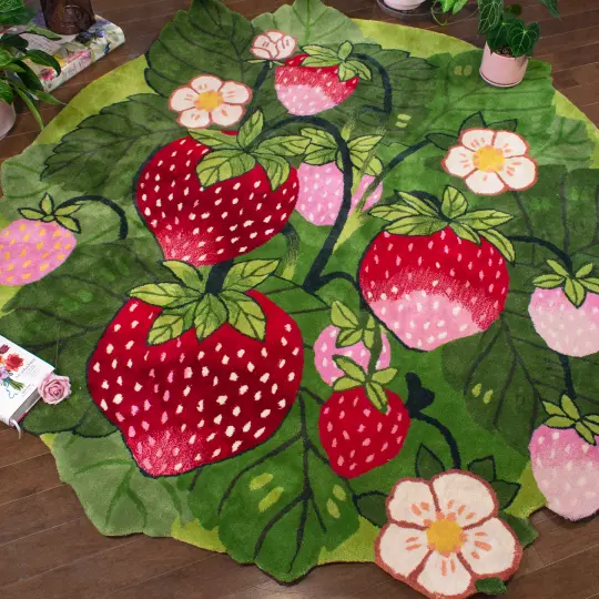 Strawberry Woods Area Rug