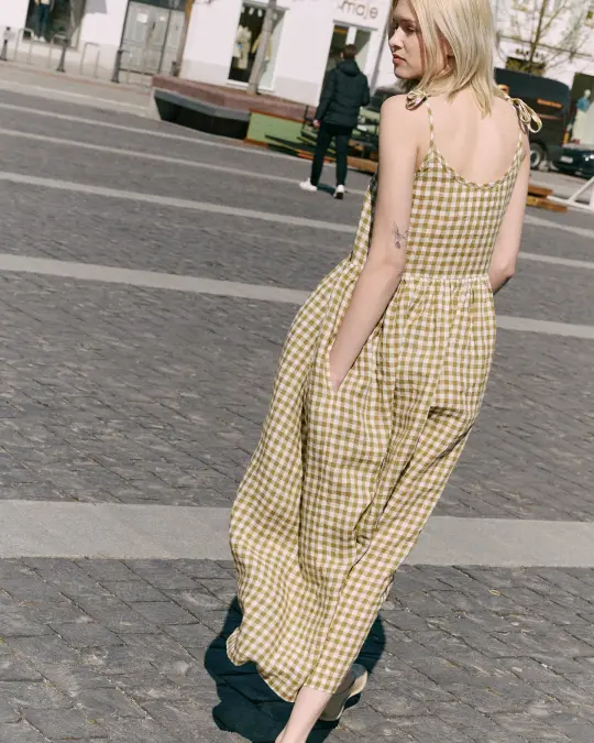 VILLA long linen dress