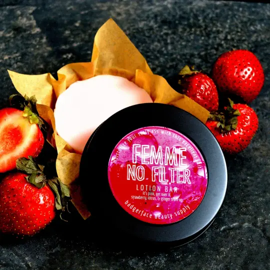 Femme No Filter Lotion Bar.