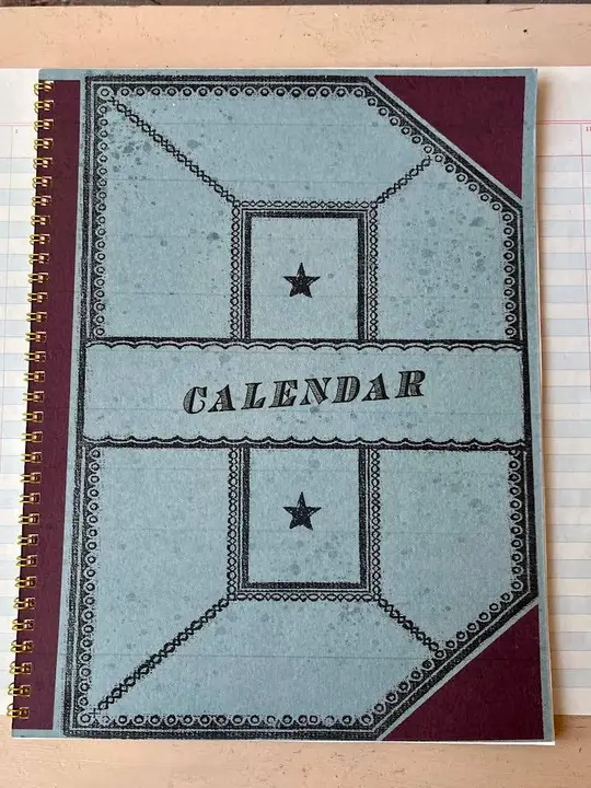 Vintage Calendar Perpetual Monthly