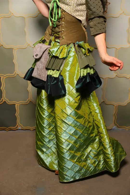 37. Tulip Skirt in Mermaid Pintuck - The Brine for Bunny Collection