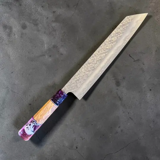 Makoto Kurosaki SG2 Bunka 240mm with Custom Prisma Handles