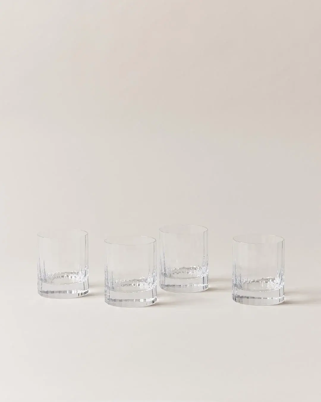 Faceted Glass - Set of 4