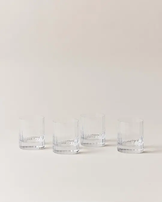 Faceted Glass - Set of 4