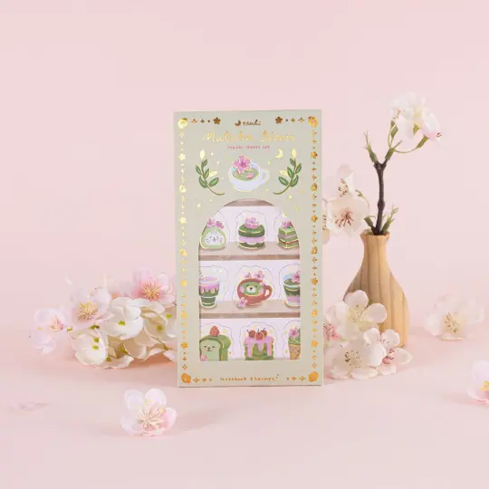 Tsuki ‘Matcha Bloom’ Sticker Set ☾