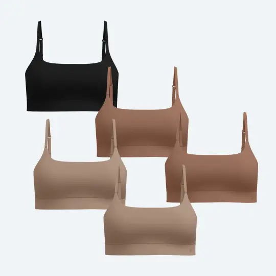 Luxe Bralette Tones 5-Pack