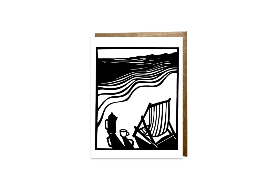 "Coffee By The Sea" card