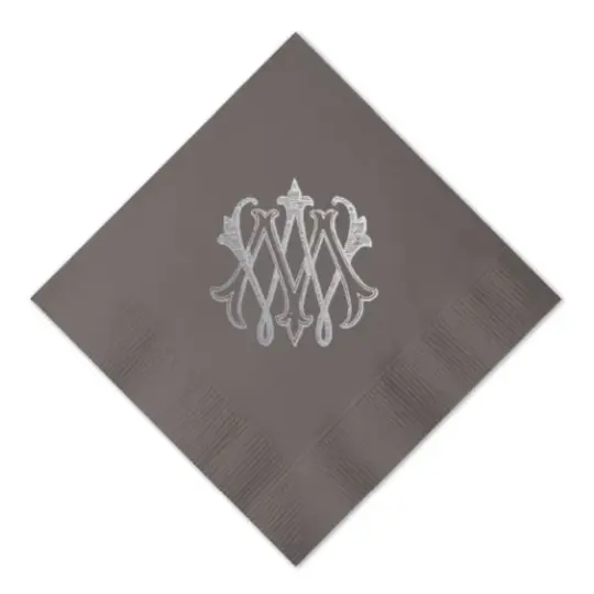 Custom Wedding Crest Printed Cocktail Napkins