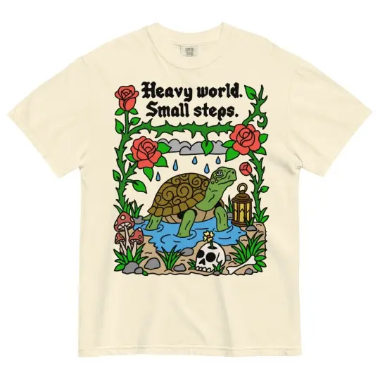 Heavy world small steps tshirt