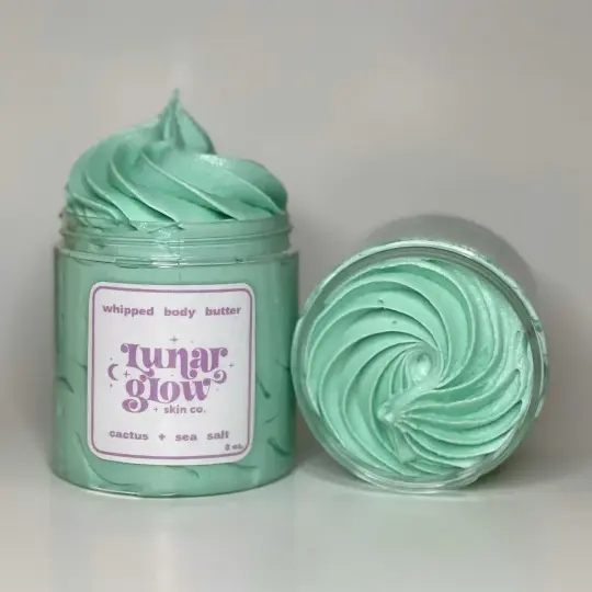 Cactus + Sea Salt Whipped Body Butter by Lunar Glow Skin Co
