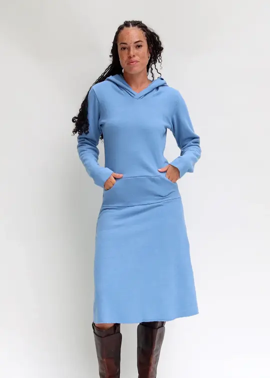 Beach Bum Hoodie Darjeeling Simplicity Below Knee Dress