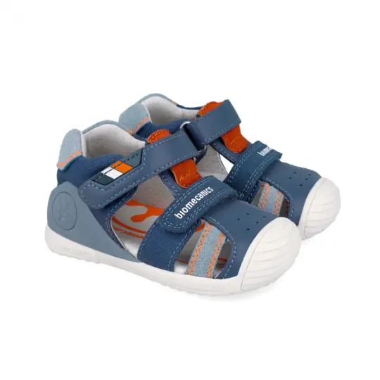 Biogateo Petrol Navy Closed-Toe Sandals