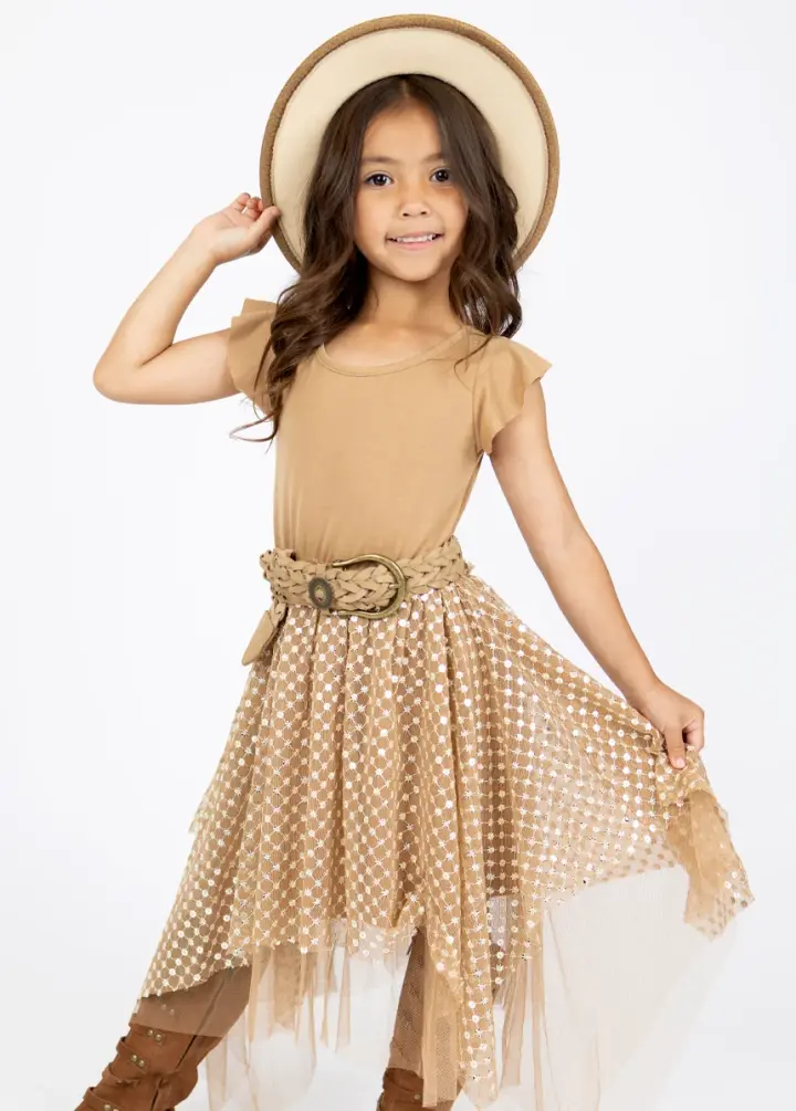 Tina Dress in Light Tan
