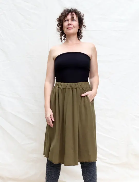 Mimosa Below Knee Skirt