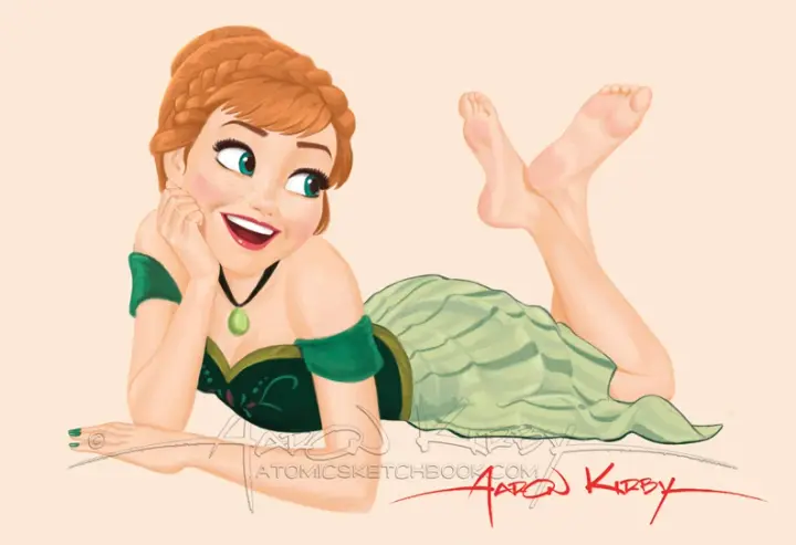 Anna pin up print