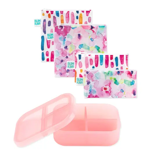 Lunchbox Legends 6-Piece Set: Watercolor Pink Jelly
