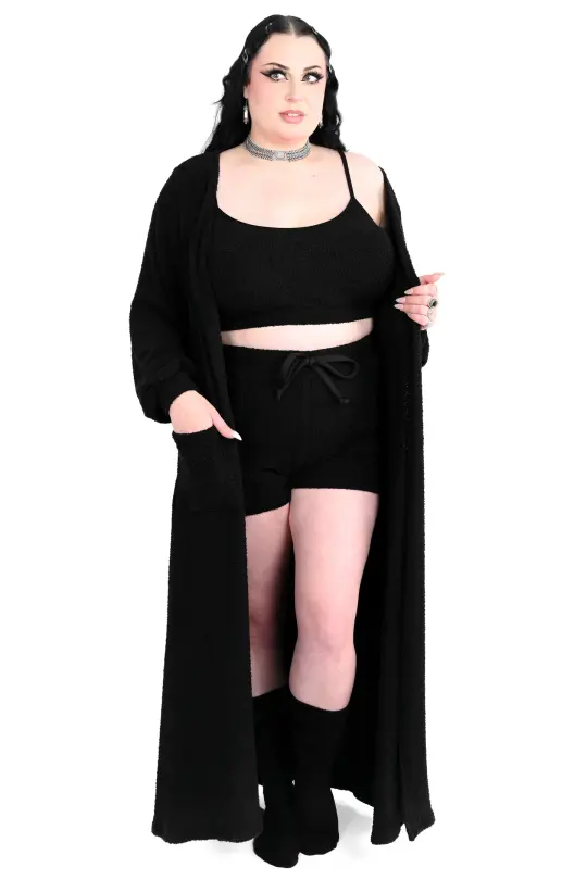 Fuzzy Teddy 3 Piece Lounge Set w/ Shorts - No Restock! - XS/S left!