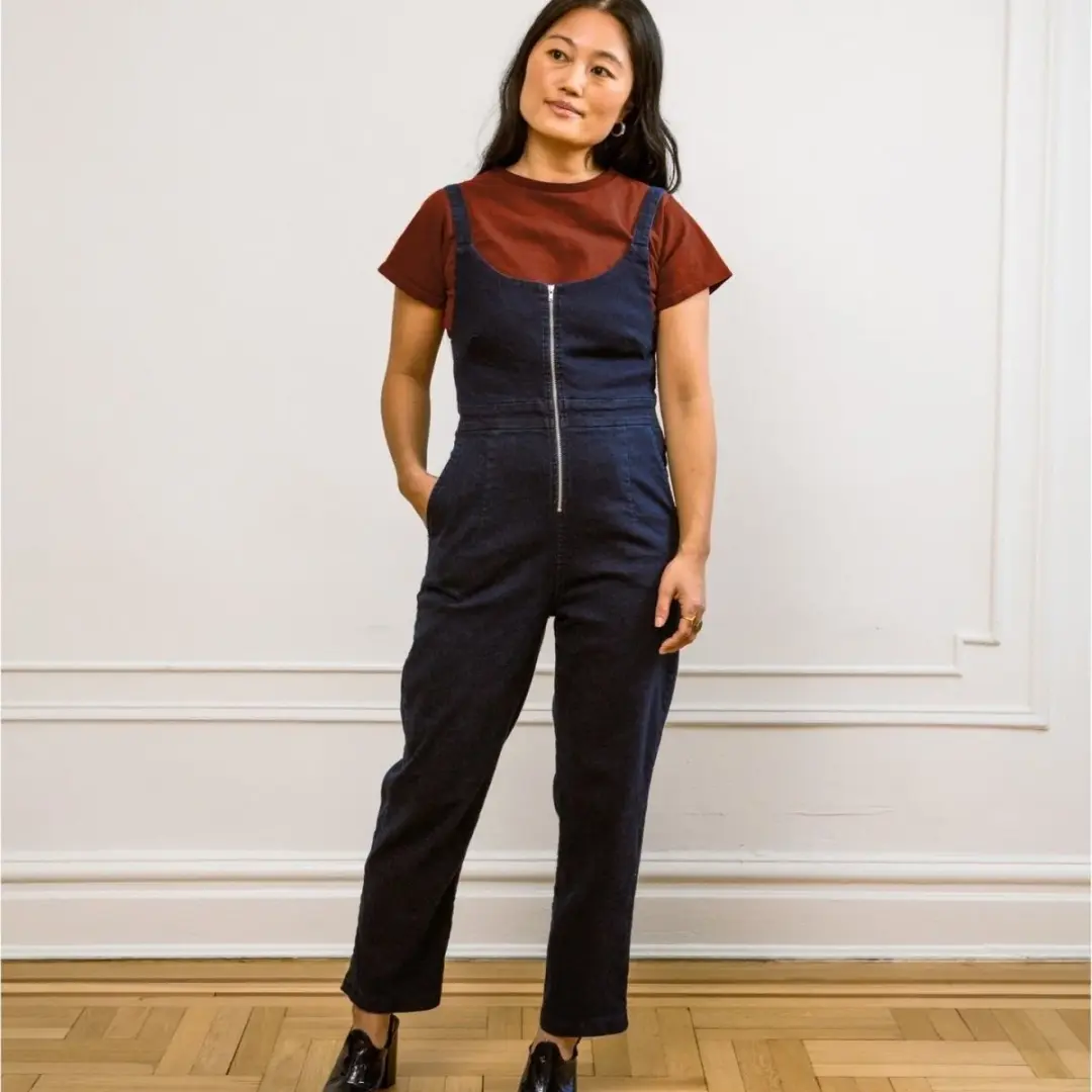 Claudia Jumpsuit in Dark Indigo