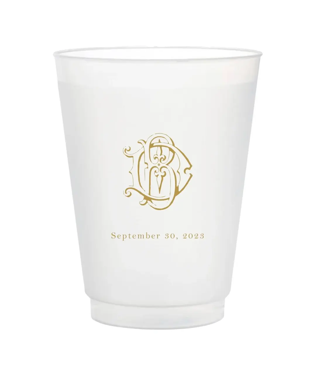 Custom printed frosted party cup