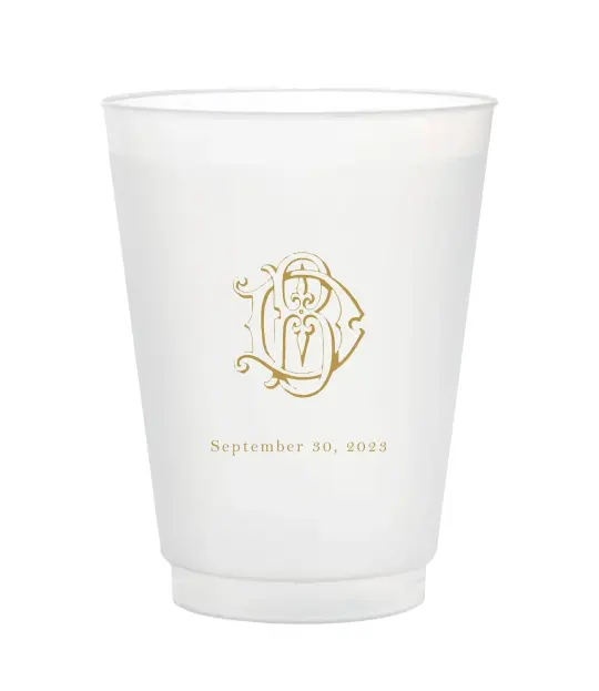 Custom printed frosted party cup