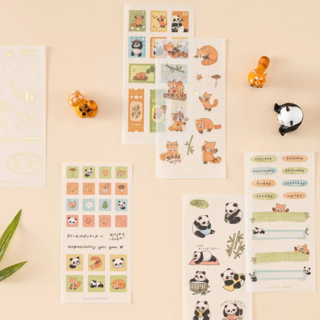 Tsuki ‘Panda Friends’ Sticker Set ☾