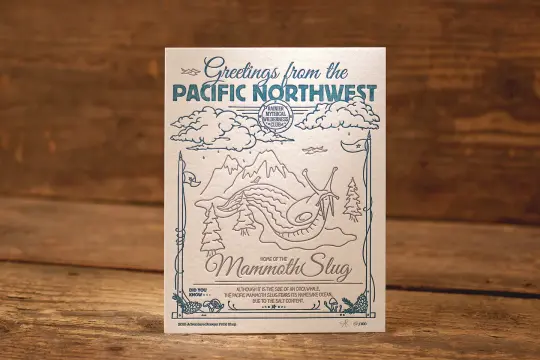 Mammoth Slug - Limited Edition Letterpress Print (8.5 x 11")