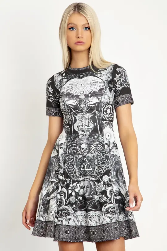 Til Death Do Us Part Longline Evil Tee Dress