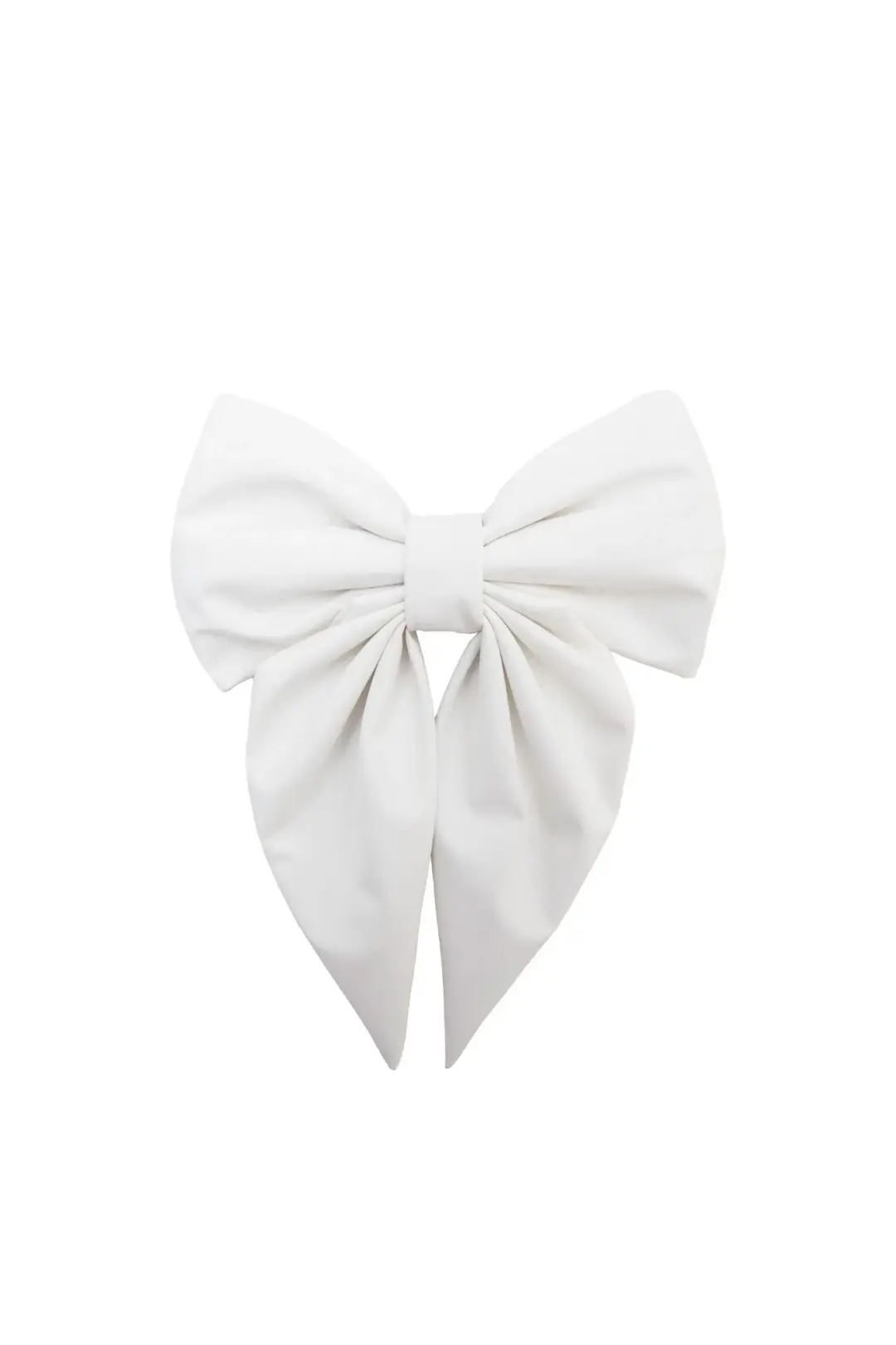 Hair Bow Clip | White Grace