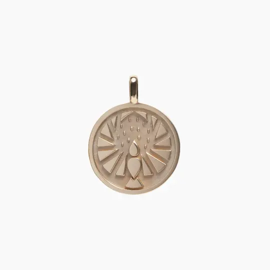 14k Gold Rebel Loon Medallion (chain optional)