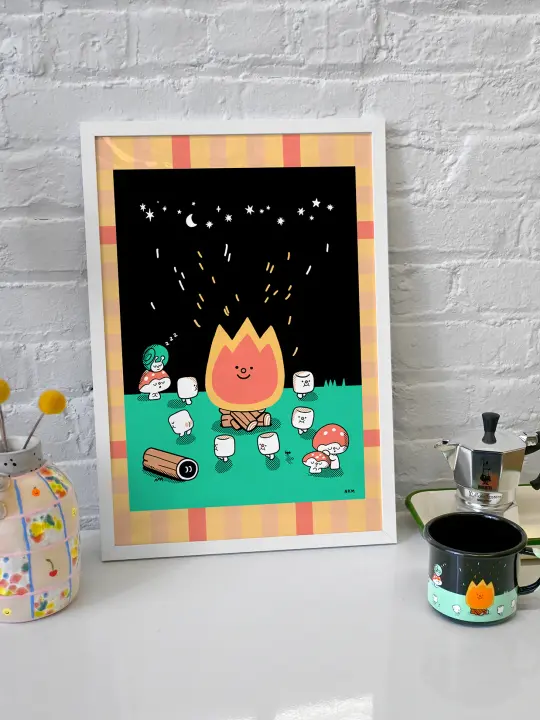 "Campfire" Art Print